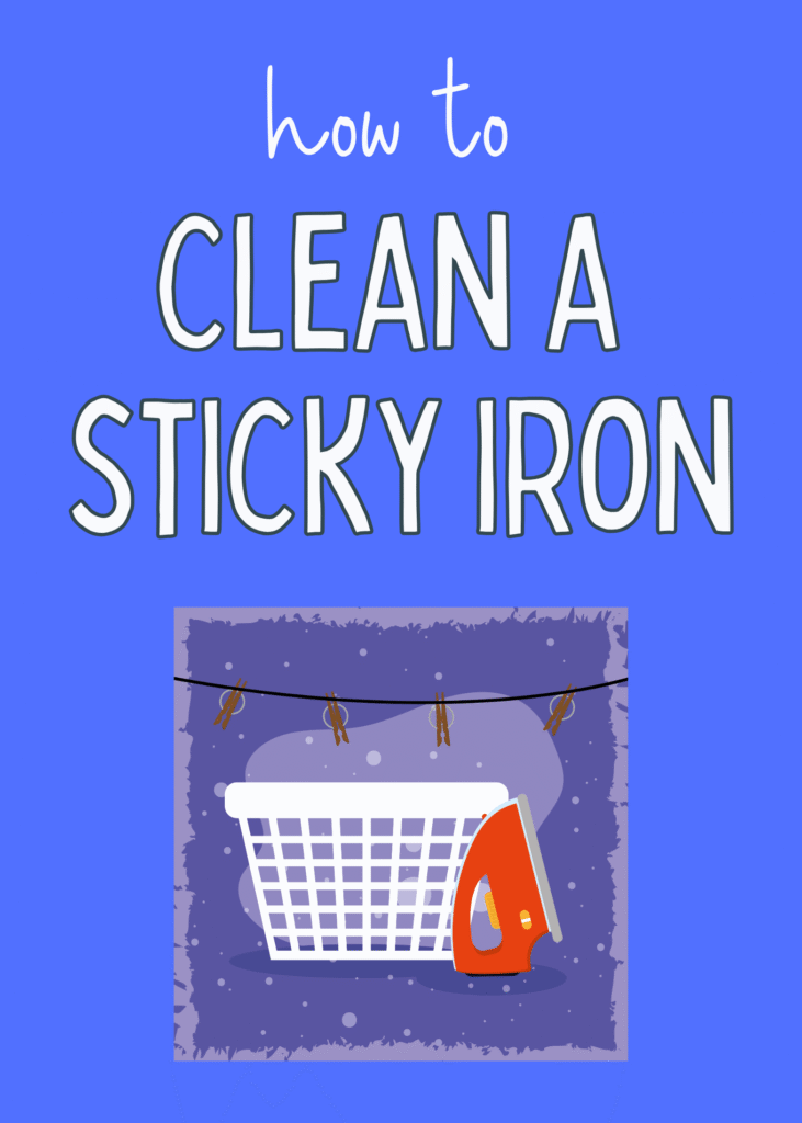 how to clean a sticky iron