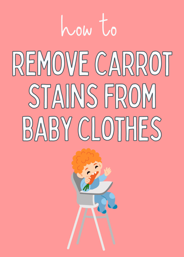 how to remove carrot stains from baby clothes
